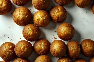 Obraz premium Golden Fried Hush Puppies