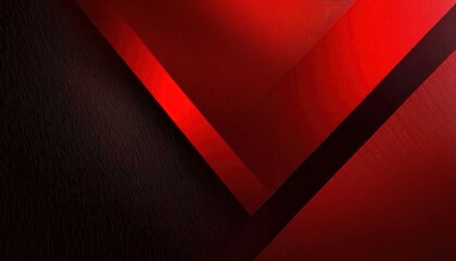 Obraz premium Dynamic Abstract Red and Black Geometric Layers with Textured Gradient Lighting for Modern Design, Branding, or Digital Backgrounds