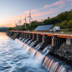 Clean energy solutions, hydro and solar energy sources