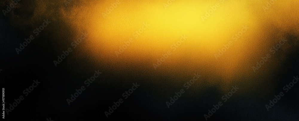 Aufkleber Abstract Gradient Background with Black and Yellow Luminous Texture for Dynamic Poster and Banner Design