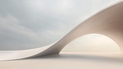 壁紙に使用できる美しい曲線で描かれた白い背景のグラフィック画像