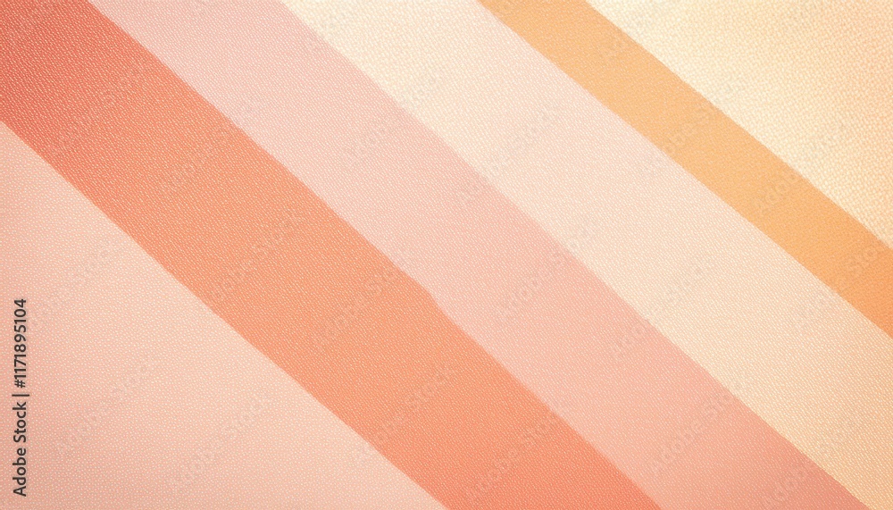 Poster Elegant Abstract Striped Gradient in Warm Peach and Beige Tones with Subtle Textured Fabric Pattern for Minimalist Design Inspiration