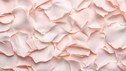 Close-Up of Delicate Pink Rose Petals Forming a Textured Background