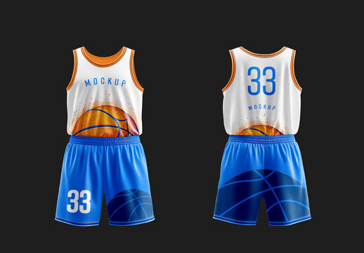 Basketball Jersey Uniform and Body Kit Mockup for Creative Design, Sports Apparel, and Marketing Materials Generated with AI