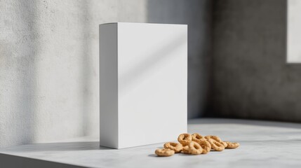 Blank snack box mockup