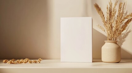 white cereal box mockup