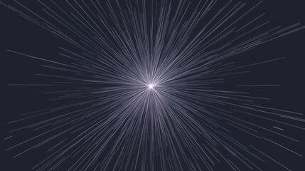 A dynamic burst of lines radiating from a central point, simulating energy or motion.