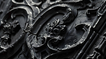 Intricate Gothic Font Design Evoking the Mystique of Medieval Manuscripts