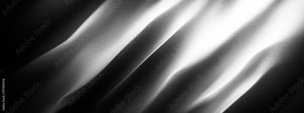 Leinwandbilder monochrome abstract high contrast background with soft gradients and dynamic light beams for banner 