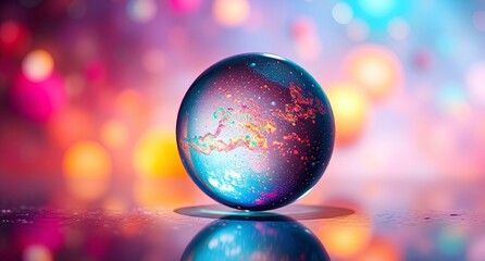 Background with crystal bubbles