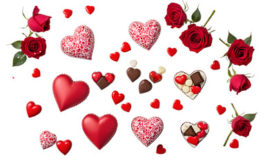 Décors Saint Valentin sans background