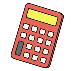 Colorfull Calculator Illustration
