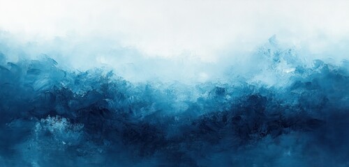 Fototapeta premium Soft Pastel Blue Gradient Background Texture Abstract Design Light Noise Minimal Banner Copy Space