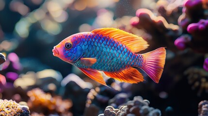Obraz premium Vibrant Reef Fish in Underwater Paradise