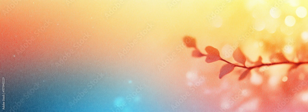 Poster gradient background abstract light noise texture pastel autumn banner poster design