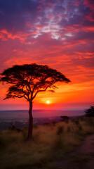 Patchwork Sky: Reverie of a Countryside Sunset