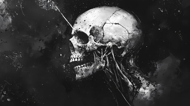 Grey oblivion art. Oblivian. Illustration