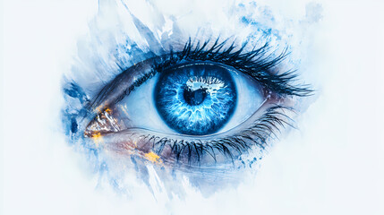 Icono redondo memoria azul. Oblivian. Illustration