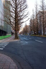 January 1, 2025. Sendai, Miyagi Prefecture, Japan.Sendai's downtown area at 7am on New Year's Day.