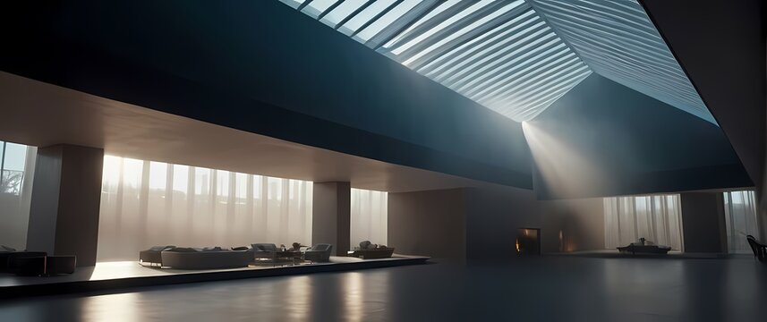 Beautifully designed skylights inviting natural light emphasizing elegance in structures