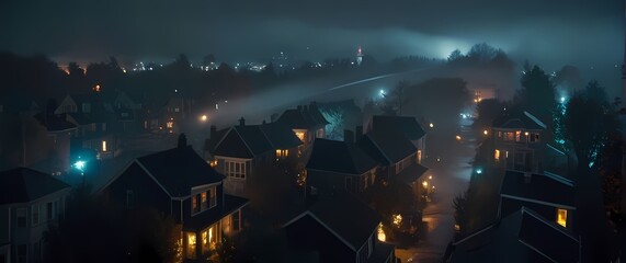 Fototapeta premium Charming settings within neighborhoods painted wistfully evoke stories treasured