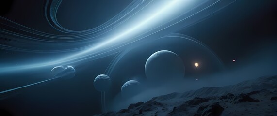 Complex hypothesized systems of space travel exhibited through astute artistry