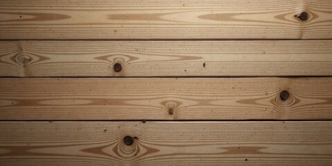 Obraz premium Horizontal Light Brown Wooden Planks Background Texture Showing Natural Wood Grain and Knots