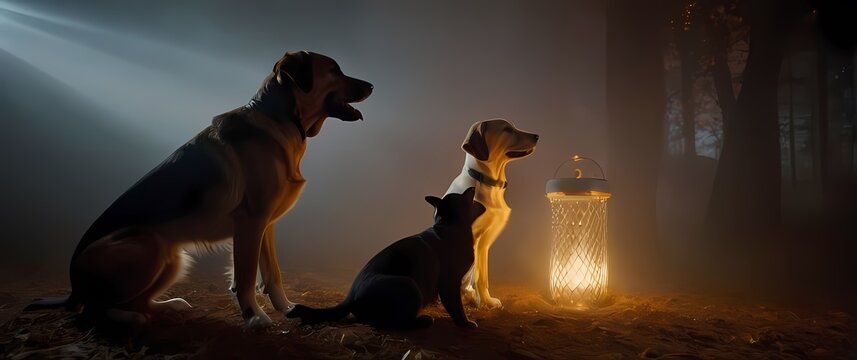 Delightful moments alongside pets instilled with warmth spinning joy together
