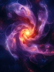 Fototapeta premium Purple Magic Light Background Abstract Animation