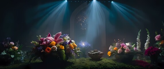 Exquisite flower arrangements presenting natures finest creations adored alongside nuances