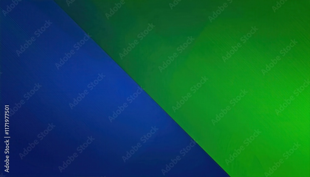 Poster vibrant green to blue gradient background with overlapping diagonal stripes. perfect for modern desi