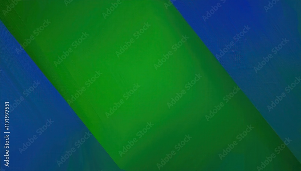 Poster vibrant green to blue gradient background with overlapping diagonal stripes. perfect for modern desi
