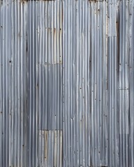 Fototapeta premium Weathered Corrugated Metal Wall Surface