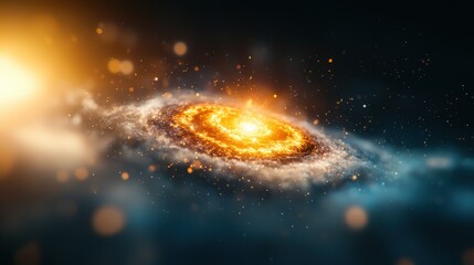 The hyperrealistic depiction of AI operated quantum simulations showcases an intricate exploration of the limits of dark energy by a Type II civilization as they strive for universal dominance.