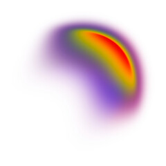 Colorful rainbow light eclipse dome © Frennez