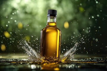 Golden essence: premium olive showcased in its natural form, richness of flavor, purity, quality that embodies essence of fine culinary traditions and luxurious gourmet experiences.