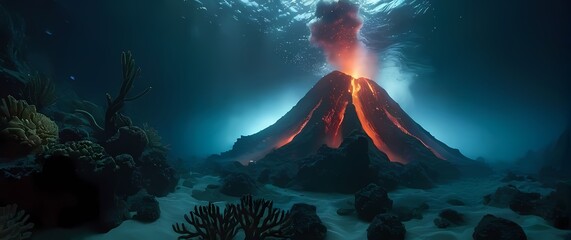 Powerful imagery of underwater volcanism showcasing aquatic ecosystems adapting to change