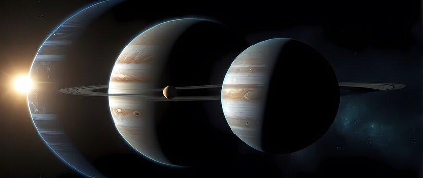 Richly detailed representations of solar system bodies like Saturn and Jupiter