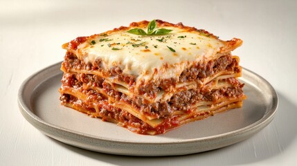 A mouthwatering beef lasagna recipe featuring layers of tender, seasoned beef, rich tomato sauce, creamy mozzarella cheese, and perfectly cooked lasagna noodles