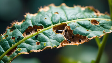 macro of a caterpillar