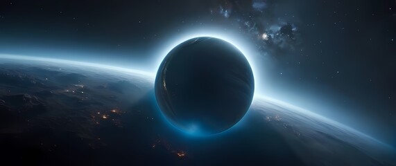 Obraz premium The planetary character of galaxies portrayed artistically inviting deeper connection