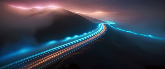 Vivid intergalactic road maps showcasing innovative journeys filled with wonder