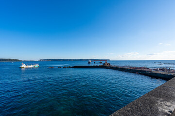 Obraz premium 和歌山県 串本海中公園の風景(2024年12月)