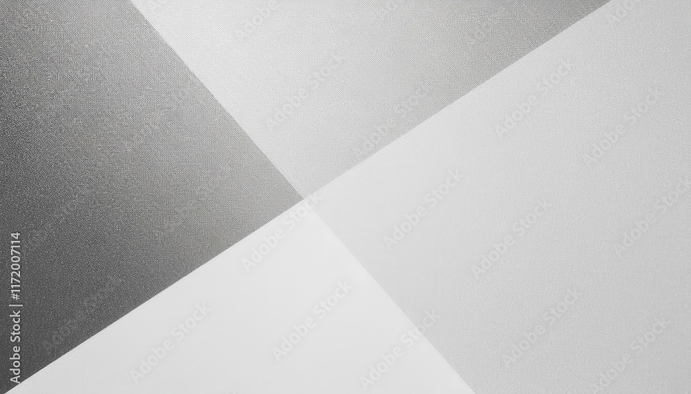 Aufkleber abstract geometric composition featuring overlapping transparent layers in gray and white tones, ide