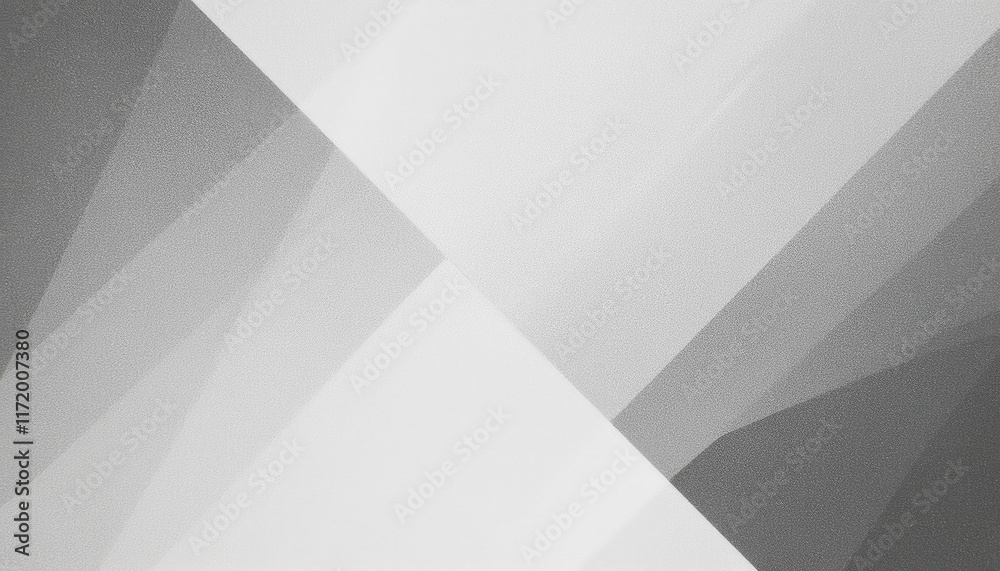 Aufkleber abstract geometric composition featuring overlapping transparent layers in gray and white tones, ide