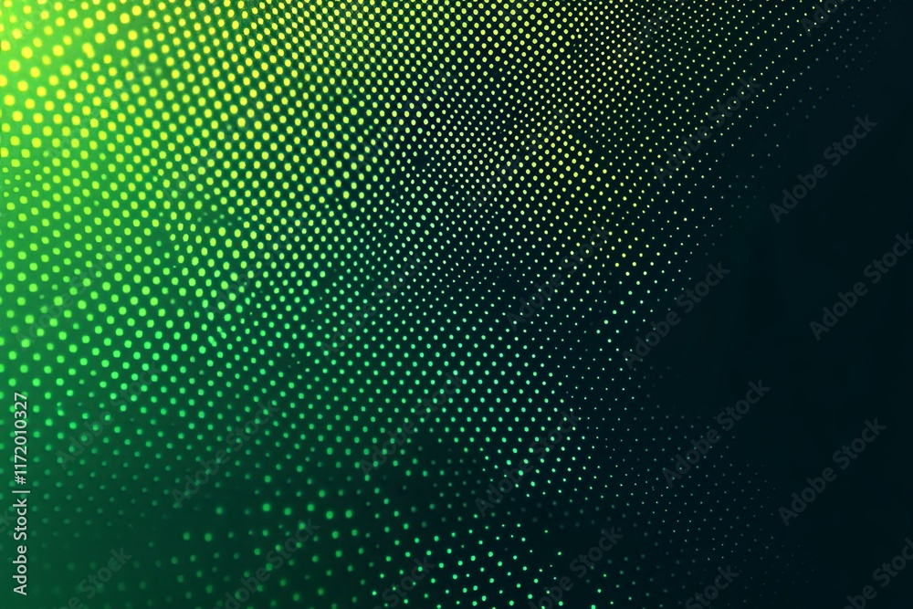 Poster background pattern with vibrant green dots creating a modern, dynamic visual effect perfect for desi