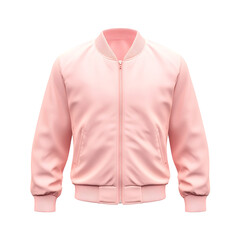 Fototapeta premium Beautiful Pink color hoodie and polo jacket isolated on a transparent background 