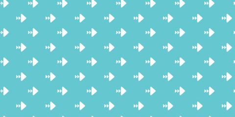 Pattern of white arrows on turquoise background creates a modern and vibrant design