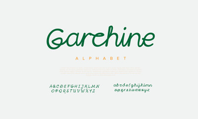 Garchine handwrite font Calligraphy Logotype Script Brush Font Type Font lettering handwritten