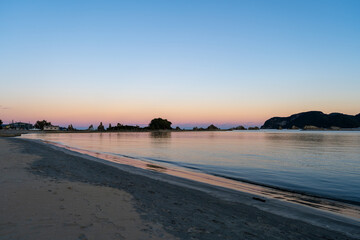 和歌山県　串本からの夕陽の風景(2024年12月)